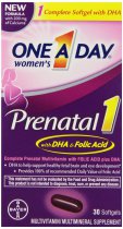 One A Day Vitaminas prenatales para mujeres, 30 Count