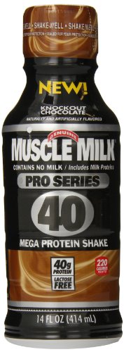 CytoSport músculo leche Pro serie eliminatoria poder batido de proteína, Chocolate, 14 fl.oz (cuenta 12)