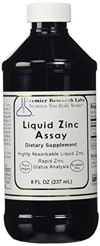 Zinc líquido análisis por laboratorios de investigación de la Premier (8 fl oz)