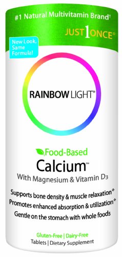 Luz de arco iris, basada en alimentos calcio, 90 tabletas