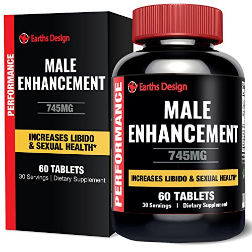 Todos naturales masculino mejora píldoras, testosterona Booster suplemento con pura raíz de Maca, L arginina y Tongkat Ali para aumentar la Libido y la resistencia, para tamaño máximo y ampliación - 60 comprimidos