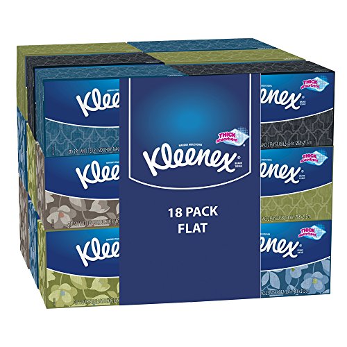 Tamaño de familia tejidos faciales Kleenex, cuenta 210 (paquete de 18), envases pueden variar