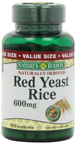 Recompensa arroz de levadura roja de la naturaleza 600mg, 120 cápsulas
