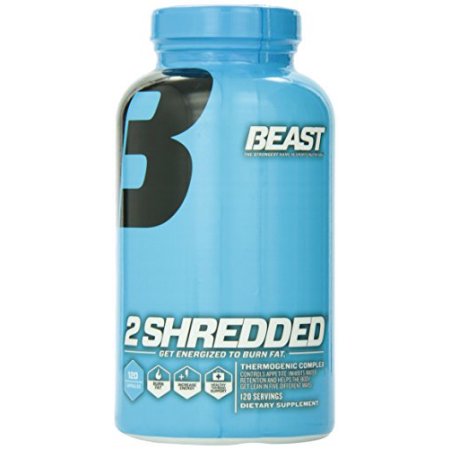 Beast Sports Nutrition 2 Shredded Complejo termogénico Weight Loss Capsules 120 Conde