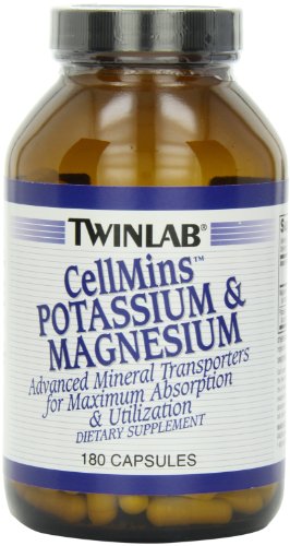 Twinlab CellMins potasio y magnesio, 180 cápsulas (paquete de 2)