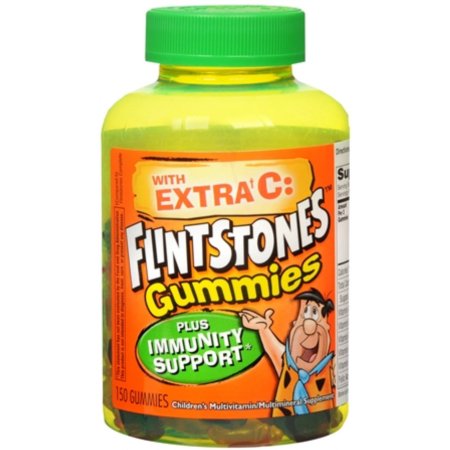 Picapiedra Gummies Plus Inmunidad Soporte de multivitaminas 150 cada uno (Pack de 2)