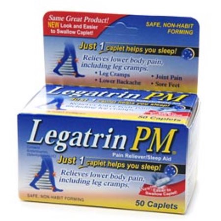 Legatrin PM Caplets 50 Caplets (Pack de 4)