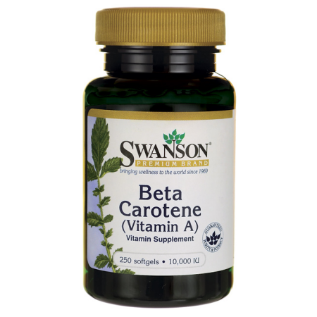 Swanson beta-caroteno (vitamina A) 10.000 UI 250 Sgels