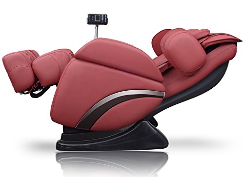 ESPECIAL!!!!!! 2015 mejor silla de masaje valorado nuevo aparece completo silla de SHIATSU de lujo construida en calor y gravedad cero cierto posicionamiento. ROJO con AMAZON extendida gratis garantía exclusiva de 3/3
