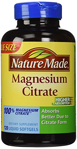 Naturaleza hizo cápsulas de citrato de magnesio, 120 cuenta