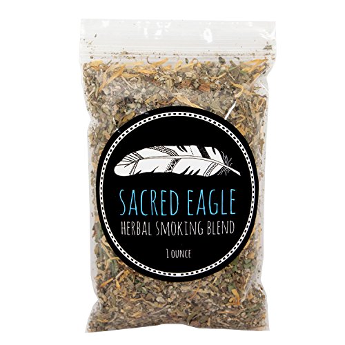 Águila sagrada fumar hierbas mezcla con cáñamo Rolling Papers (1 oz bolsa de relleno) [nueva mezcla]