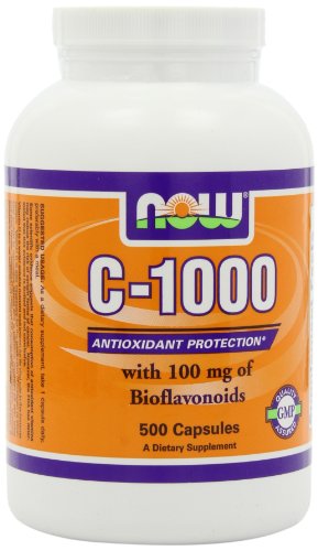AHORA alimentos vitamina C-1000, 500 cápsulas