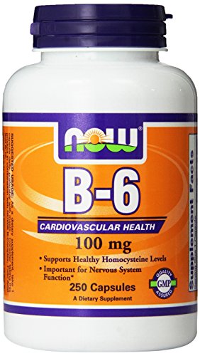 AHORA alimentos vitamina B-6, 250 capsulas / 100mg