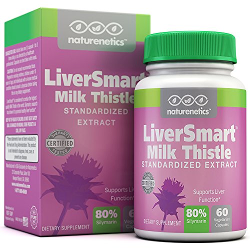 LiverSmart; Limpieza de hígado de cardo probado leche fórmula - soporta función hígado saludable * - perfecto para beneficios antioxidantes y continuo apoyo hígado * - 80% silimarina - 6 ingredientes activos - 60 Vcaps