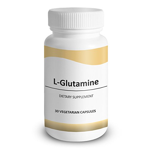 L-glutamina, fórmula versátil salud - combate la Colitis ulcerosa, úlceras de estómago y perder músculo - promover la salud intestinal, reparación de heridas, función inmune, 30 cápsulas