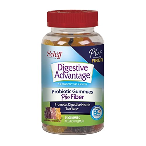 Ventajas digestivas probioticos - diario probióticos gomitas Plus fibra, cuenta 45