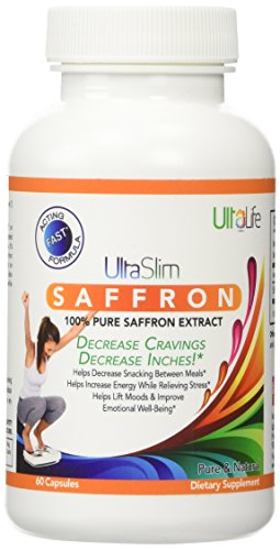 #1 mejor azafrán puro extracto--mejor Natural apetito Suppressant que realmente funciona - disminución de la ansiedad! Disminuir pulgadas! No más meriendas entre las comidas, aumenta energía, ayuda a levantar humor--60 cápsulas--tu satisfacción garantizad