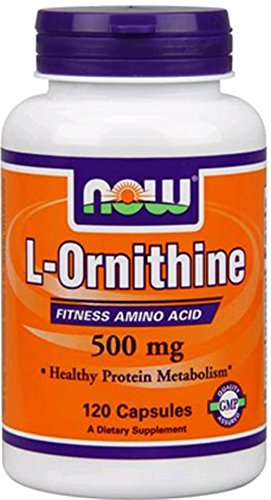 Ahora alimentos L-ornitina 500 mg - 120 Caps 2 Pack