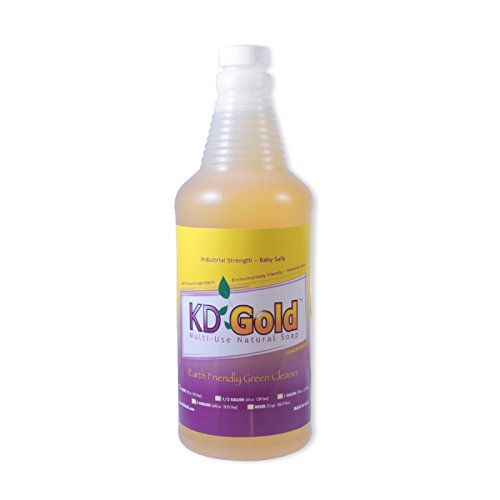 KD oro concentrado multiusos jabón líquido Natural: Biodegradables (cuarto de galón 1/32 oz)