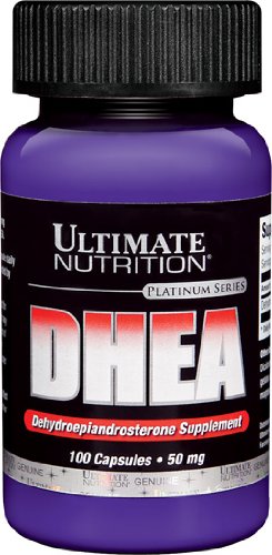 Ultimate Nutrition DHEA-Dehidroepiandrosterona cápsulas, 50 mg, botellas 100-Count (paquete de 2)