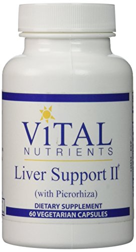 Nutrientes vitales hígado apoyo II con suplemento de Picrorhiza, cuenta 60