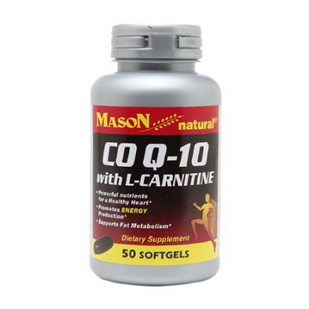 Mason CoQ10 natural con L-carnitina cápsulas blandas - 50 Ea