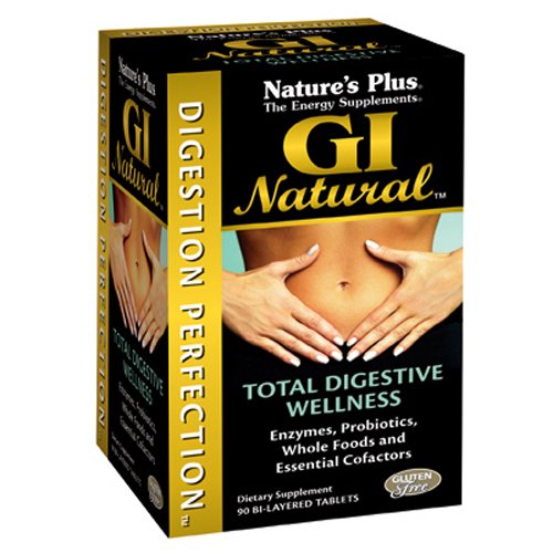 De naturaleza más - Natural GI, Total bienestar digestivo, libre de Gluten, 90 tableta