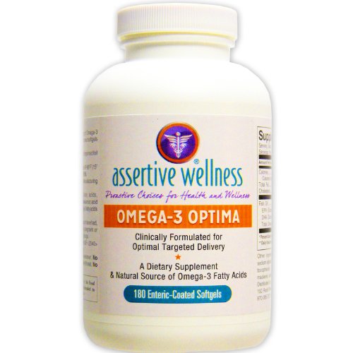 Optima de Omega-3 180 cápsulas - mejor fuente Natural de EPA y DHA los ácidos grasos - clínicamente formulan para la entrega óptima - entérica 
