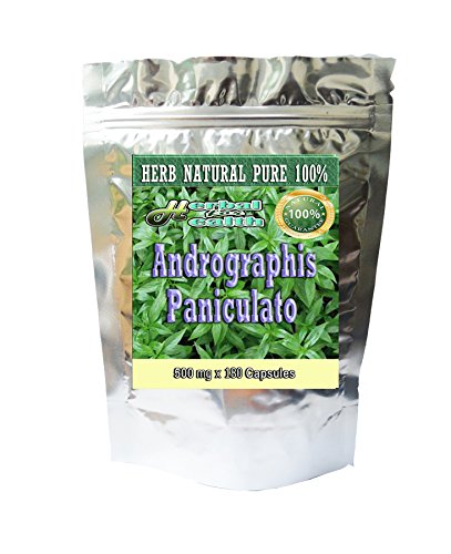 180 caps. Andrographis Paniculata-rey de amarga kalmegh 500 Mg. hierba 100%