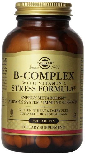 Solgar B-Complex con vitamina C tabletas fórmula de estrés - 250 tabletas