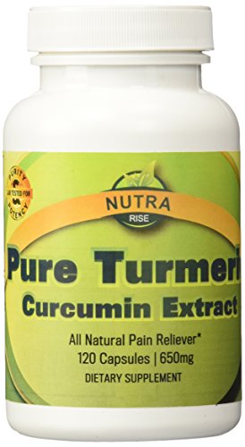 Suplemento Extracto de la curcumina de la cúrcuma pura que contiene 50mg curcuminoides por cápsulas de 650mg - para utilizarse como un antiinflamatorio y antioxidante - 120 cápsulas