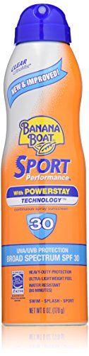 Banana Boat protección solar Ultra deporte rendimiento amplio espectro solar protector solar aerosol de la niebla - SPF 30, 6 onzas, (paquete de 2)
