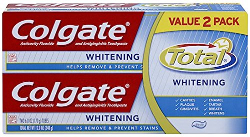 Colgate Total blanqueador pasta dental Twin Pack (dos tubos de 6oz)