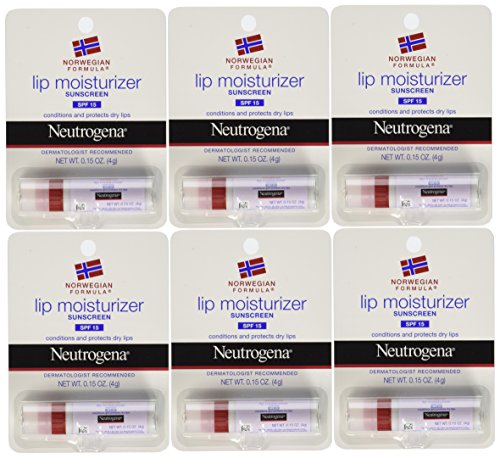 Crema hidratante de Neutrogena labios SPF 15, contar 6