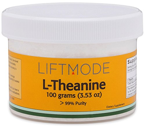 L-teanina - 100 gramos (3,53 onzas) - 99 + % puro - FBA - 500 porciones - suplemento dietético - HPLC probado