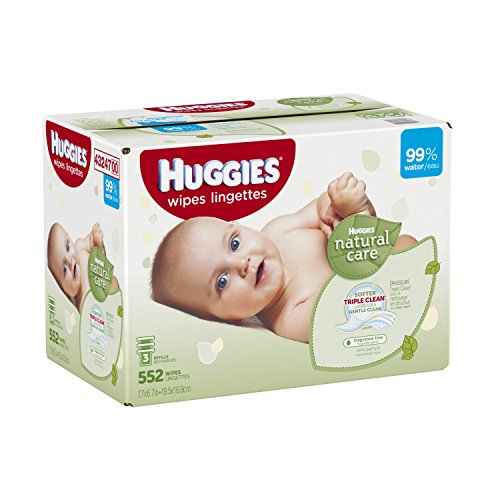 Huggies Natural Care bebé toallitas Refill, cuenta 552