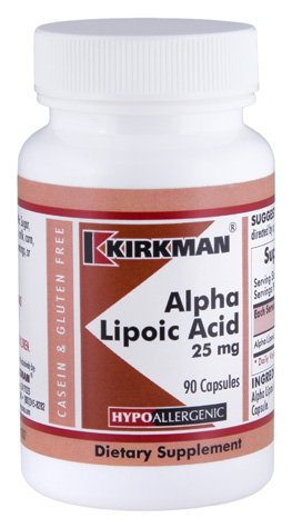 Cápsulas de 25 mg ácido alfa lipoico - Hypo - 90 ct