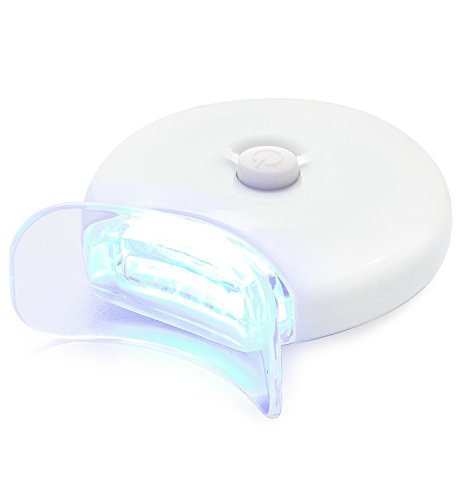 AuraGlow dientes que blanquean el acelerador luz, 5 x más potente luz LED azul, blanquean los dientes más rápido