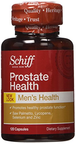 Fórmula de la salud de la próstata Schiff - Saw Palmetto, licopeno y selenio, 120 cápsulas