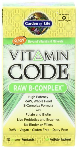 Jardín de vida código vitamina B complejo, 120 cápsulas