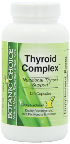 Botanic Choice tiroides cápsulas complejos, cuenta 120