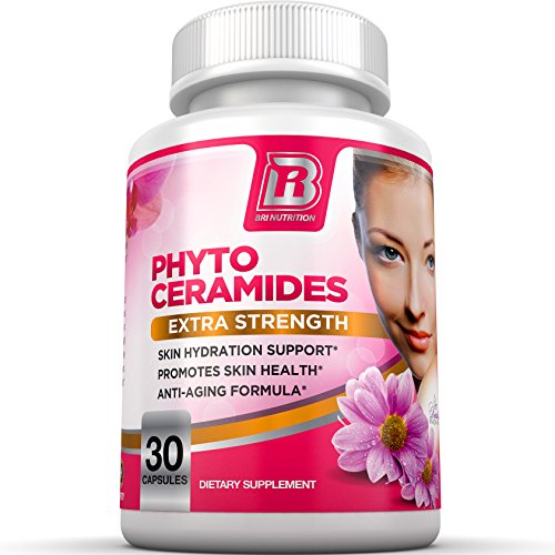 BRI nutrición Phytoceramides - todo el Natural Anti envejecimiento piel sana suplemento derivado de trigo, 30ct 350 mg Veggie Caps