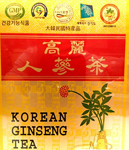Té de Ginseng coreano en paquetes de madera 0.10oz(3g) caso x 100