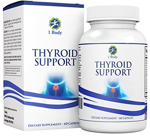 Suministro de mezcla natural de tiroides apoyo suplemento - (vegetariana) - de vitamina B12, yodo, Zinc, selenio, Ashwagandha Root, cobre, Coleus Forskohlii y más - 30 días