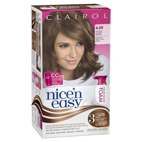 Clairol Nice ' n Easy espuma 6,5 G más ligero dorado 1 Kit cabello
