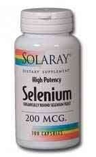 Solaray - selenio 200 mcg, 100 cápsulas