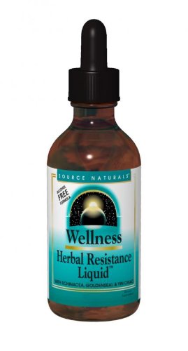 Source Naturals bienestar Herbal resistencia líquido (fórmula libre de Alcohol), 4 onzas