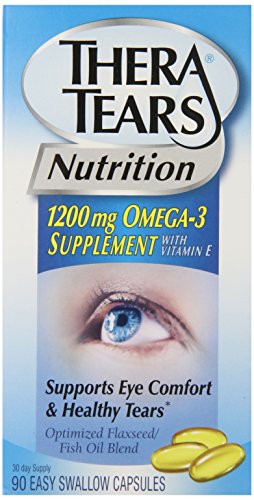 Thera lágrimas nutrición, cápsulas de suplemento de Omega-3 1200mg, 90-Conde