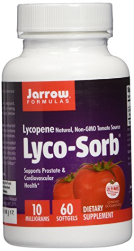 Jarrow Formulas Lyco-Sorb, soportes de la próstata y la Salud Cardiovascular, 10 mg, 60 cápsulas