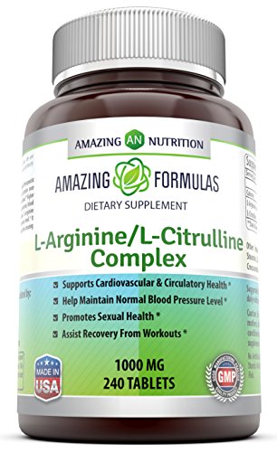 Increíble nutritiva ' L-arginina / L-citrulina complejo (1000 Mg - 240 tabletas)